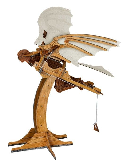 Bog - Leonardos maskiner - Flyvemaskiner - 2 modeller - Forfatter Vinci