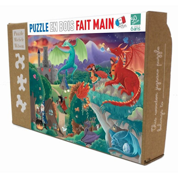Puzzle Michele Wilson - Puinen palapeli 50 kappaletta LOHIKÄÄRMEET - Monivärinen Flerfärgad