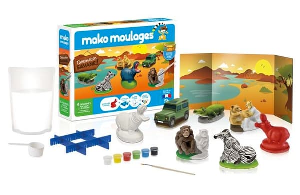 Mako Moulages - Savanne 6 forme Röd