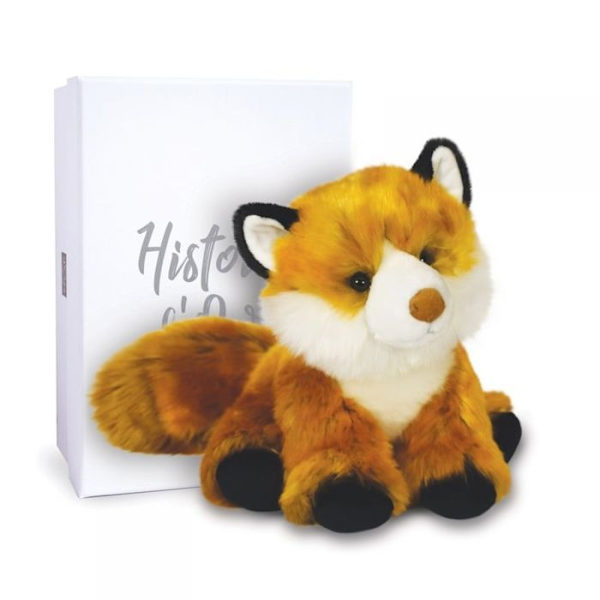Histoire d'Ours - Pehmo Gus kettu 28 cm - DOUDOU JA KUMPPANI Orange