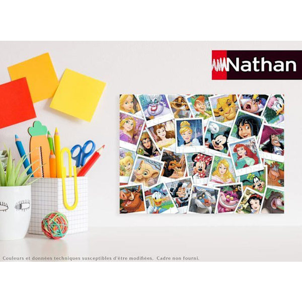 Disney 100 palanappaa - NATHAN - Suuri perhe - Animaatiot ja sarjakuvat - 36x26 cm Flerfärgad