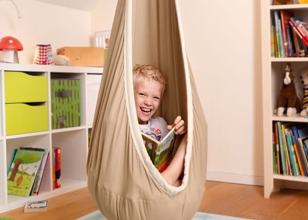 LA SIESTA - JOKI luomupuuvilla Pesä-Hammock Teddy beige