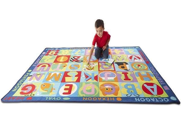 Melissa & Doug - Gigantisk ABC-123 tæppe Röd