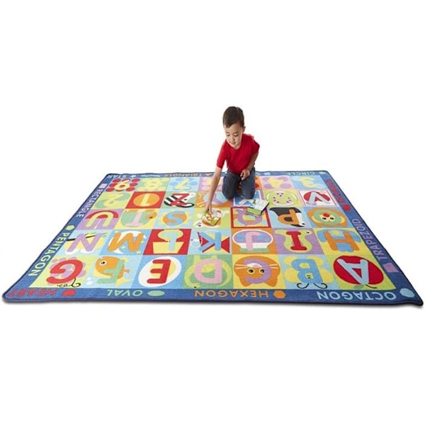Melissa & Doug - Jättematta ABC-123 Röd