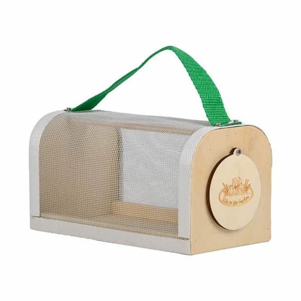 Insektobservationsboks i træ 20 cm beige