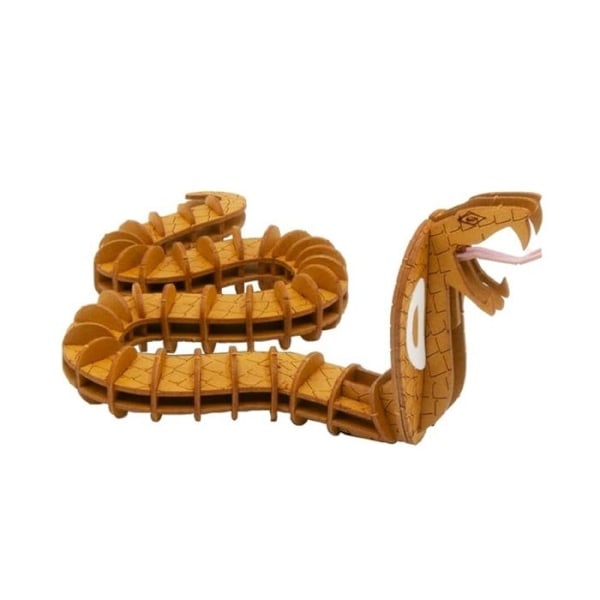 Fridolin - Pappersmodell 3D Kobraorm kastanj