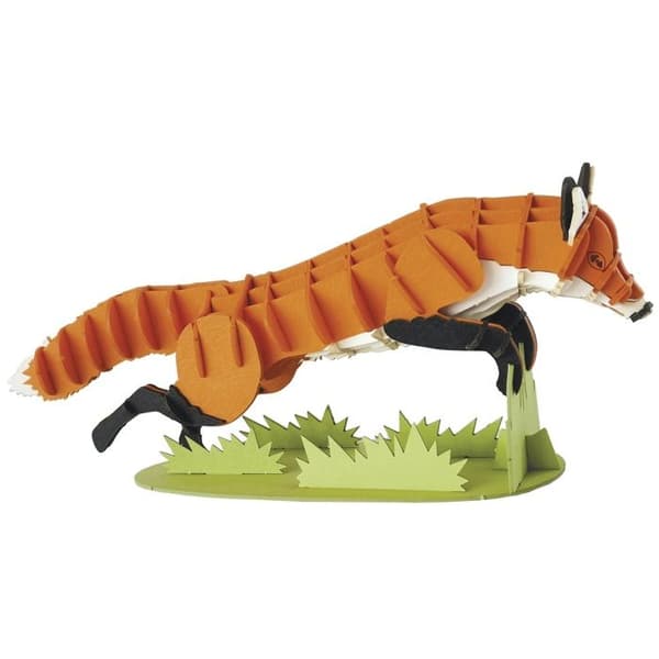Fridolin - 3D papirmodel Ræv Apelsin