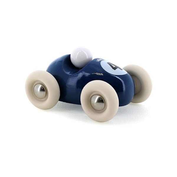 Mini roadster i trä - Vilac - Mörkblå - 7 cm - Leksak för barn - Tillverkad i Frankrike Blå