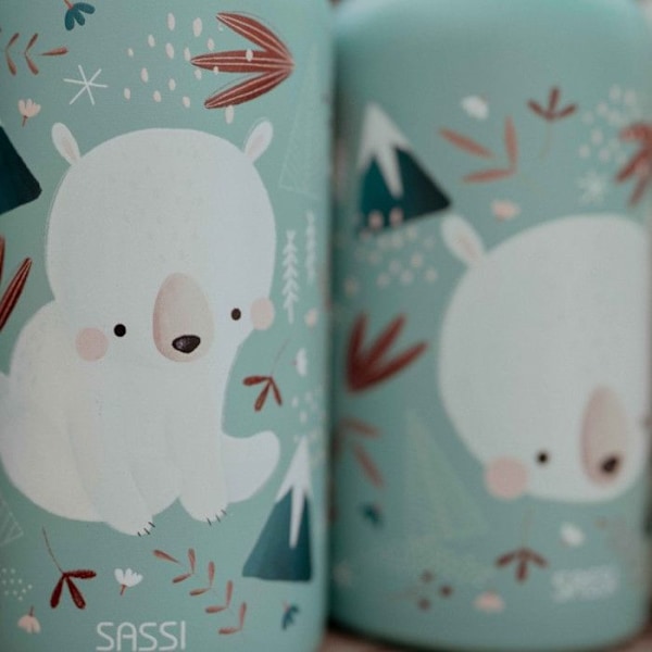 Sassi Junior - Isothermipullo Munchy karhu 350 ml Flerfärgad
