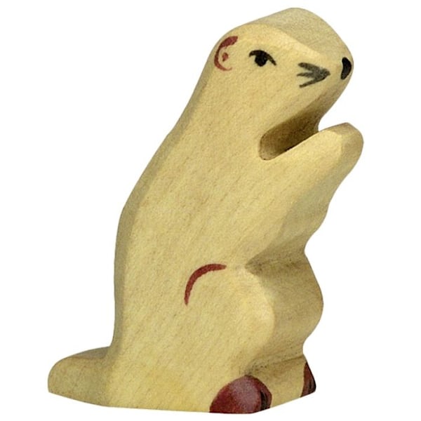 HOLZTIGER - 80132 - FIGURIN - MARMOT Beige, brun och svart