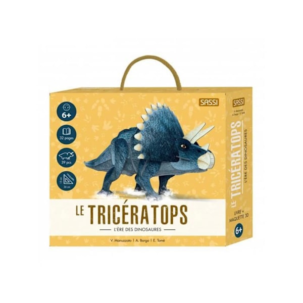 Kirja ja 3D-malli Dinosauruksista - Trikeraatti Blå