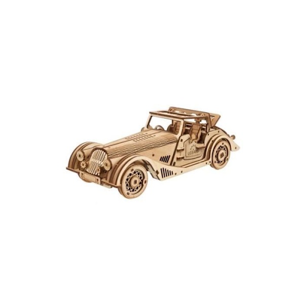 Puzzle 3D Ugears Mekaaniset mallit Urheiluauto Rapid Mouse Puu