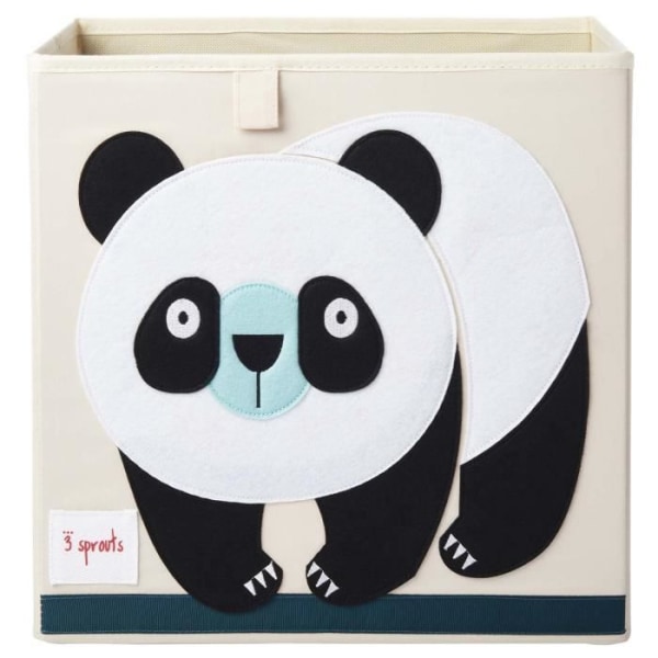 Leksaksförvaringslåda - 3 SPROTTAR - Panda - Vit - Lämplig storlek - Flerfärgad