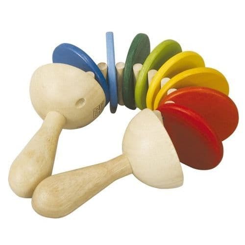 Trælegetøj - PLAN TOYS - Klipklapper - Unisex - 18 måneder - Rød Röd