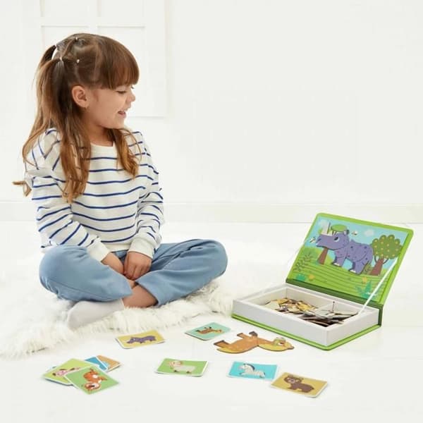 Utbildningsspel - MagnetiBook Djur Grön