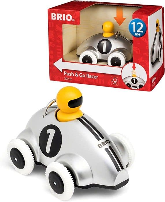 BRIO racer - model 30232 - Push & Go grå - specialudgave Flerfärgad