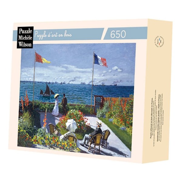 PMW - 650 bitars träpussel MONET TERRASSE PÅ SAINTE ADRESSE - Flerfärgad Flerfärgad