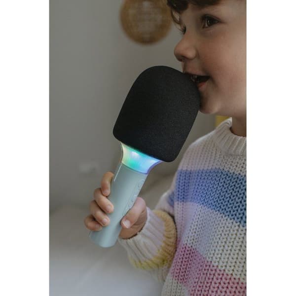 KIDYWOLF KIDYMIC Grön – Trådlös Mikrofonkaraoke för Barn med Bluetooth, LED-ljuseffekter & Röstmodifierare - 4+ Grön