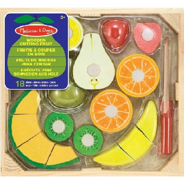 MELISSA & DOUG Träskärning av frukt Flerfärgad