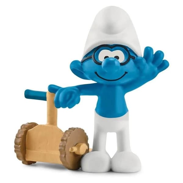 Figurine Smurf: Travl Smurf Enfärgad