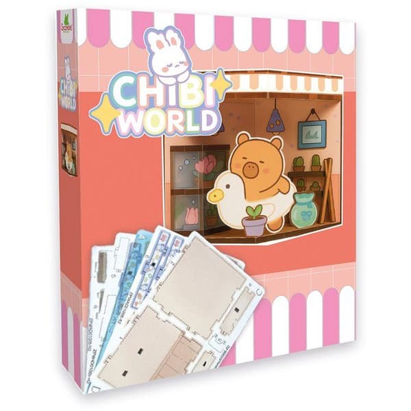 Miniatyr kreativ låda - SYCOMORE - Chibi Box Capybara - Kawaii-univers - Inbyggd belysning Blå