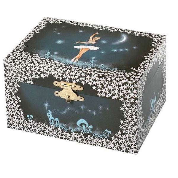 Musical Box - TROUSSELIER - Star Dancer - Ballerina - Mixed - Blå - 15x8,5x10,5 cm marinblå