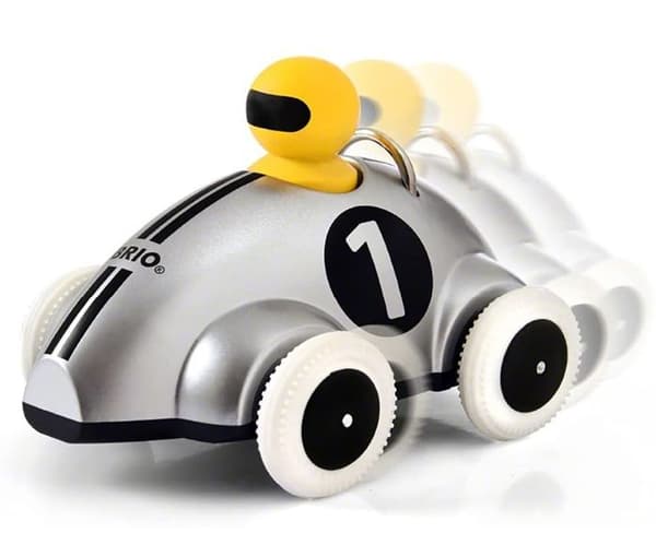 BRIO racer - model 30232 - Push & Go grå - specialudgave Flerfärgad
