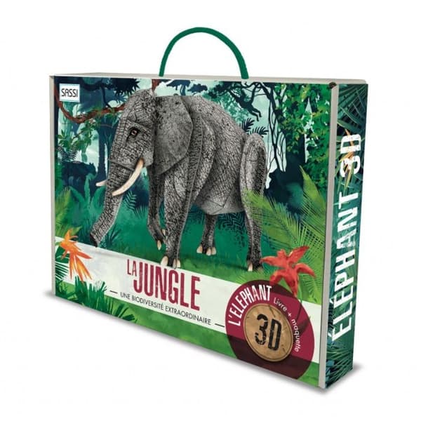 3D Model - Junglen - Elefant - Barn - Unisex - 1 stk - At samle selv
