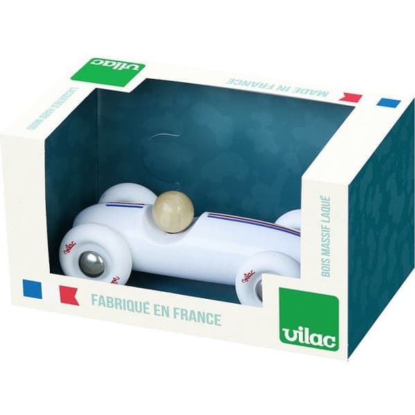 Vilac - Vit PM vintage Grand Prix-bil Vit