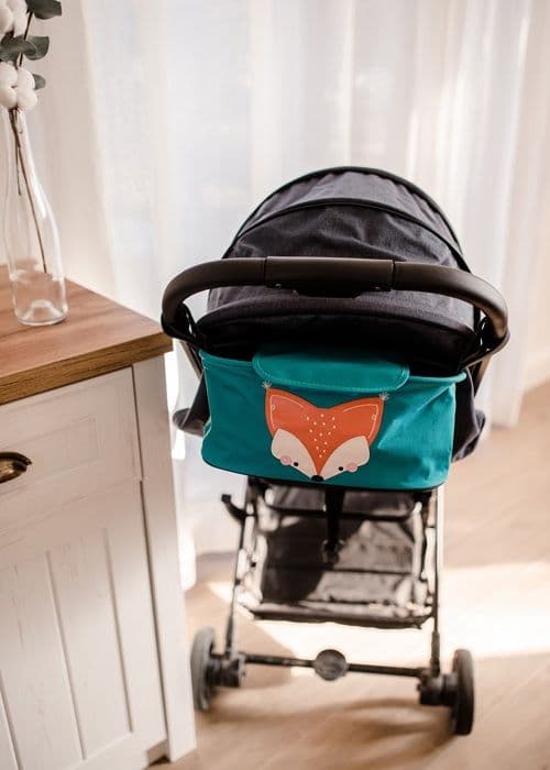 Sassi Junior - Sac til barnevognsorganisator Chewy elefanten Grå