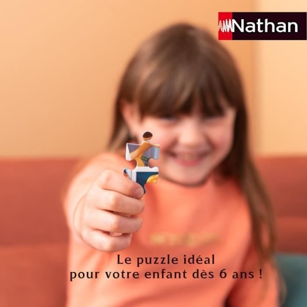 Nathan-Puzzle 100 palaa-Pikachu ja Pokémonit-Alkaen 6 vuotta-Korkealaatuinen palapeli-Paksu ja kestävä kartonki-86774 Flerfärgad
