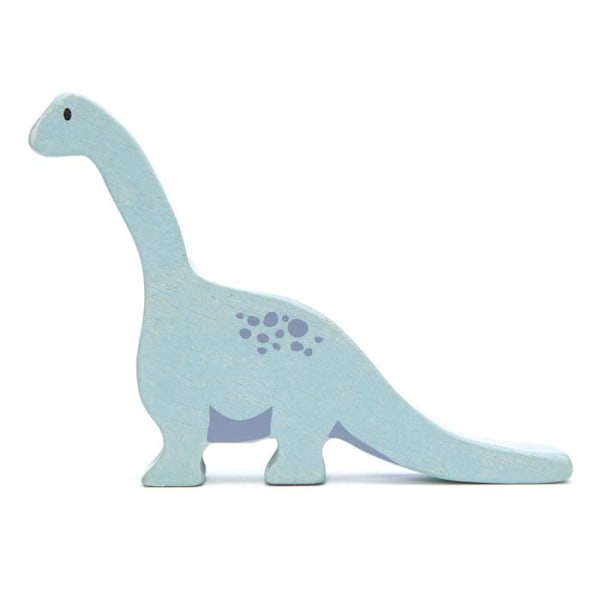 Tender Leaf Toys - Brachiosaurus av trä - DAM Blå