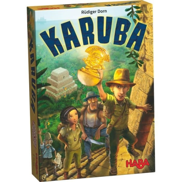 HABA strategispel - Karuba - För barn och vuxna - Hitta de gömda skatterna i djungeln