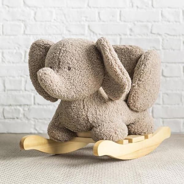 Nattou - Rocking Teddy the elephant taupe brun