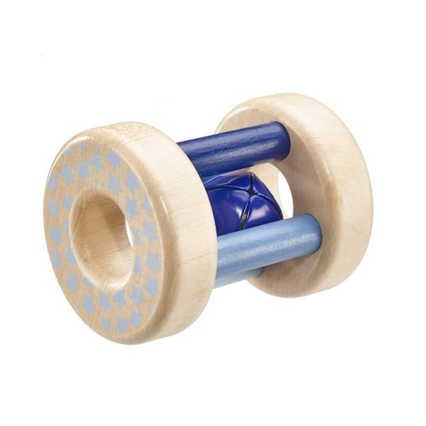Selecta-lelu hochet pojat 7 cm luonnonpuu/sininen