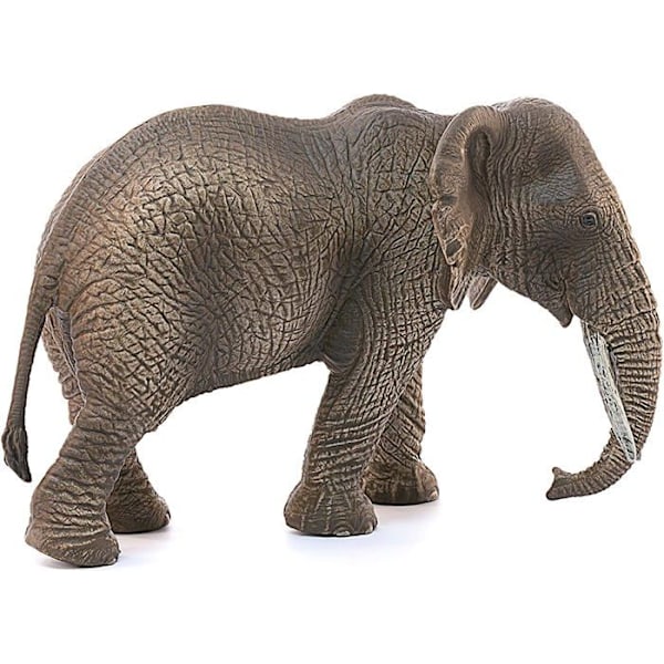 Schleich 14761 statyett - afrikansk elefant hona - grå - miniatyrkaraktär Grå