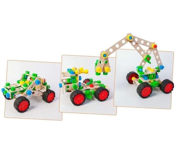 Alexander Toys - Constructor Junior 3x1 - Terrängfordon Beige
