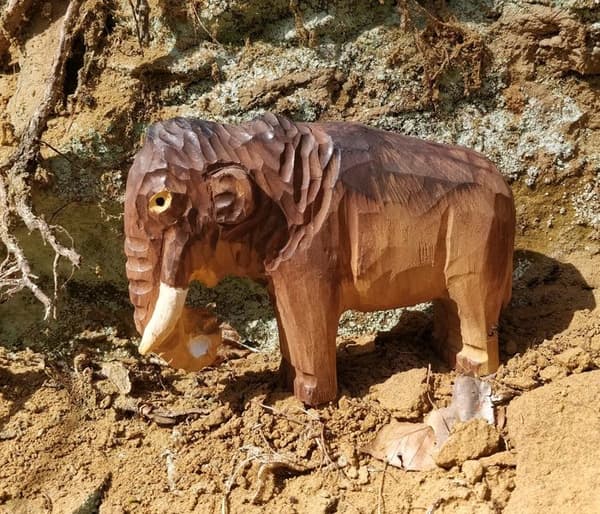 Wudimals - Figurine Mammut - K-PLAY kastanj