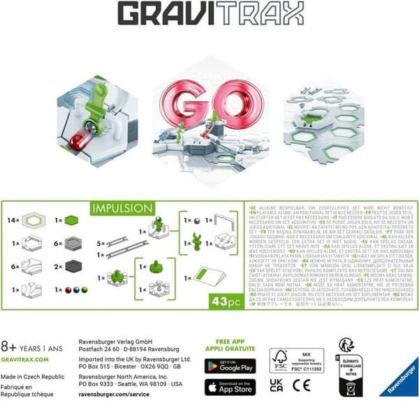 GO Impulsion - Kuglebane - GRAVITRAX - Blå - Fra 8 år Vit