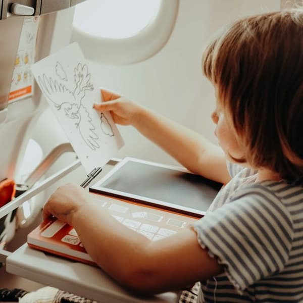 KIDYWOLF KIDYDRAW Mini Ritplatta - Djurtema - Utbildande - Från 4 år Röd