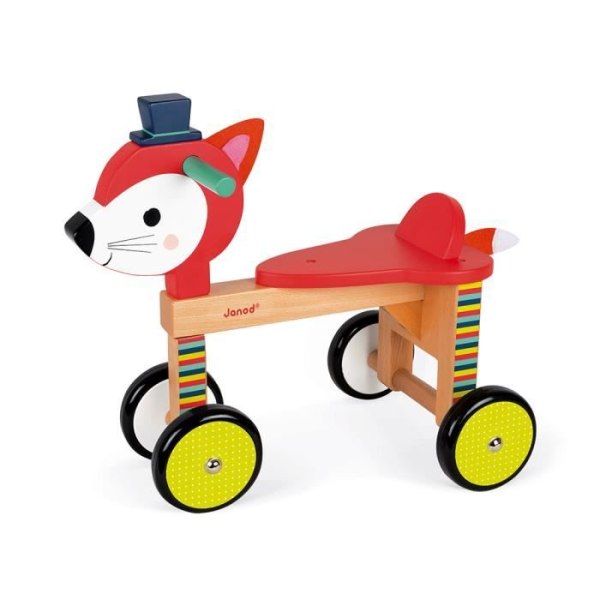 Fox Baby Forest träåk - JANOD - Utvecklar motorik och balans - För barn från 1 år