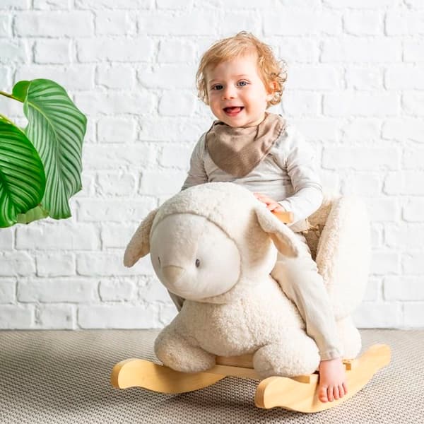 Nattou - Teddy the ecru sheep rocker beige