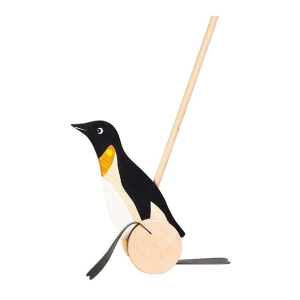 Penguin Push Toy - Goki - Blandat - Barn
