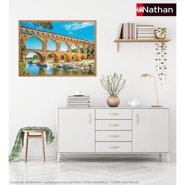 Nathan Die Pont du Gard - 1000 bitar Vit