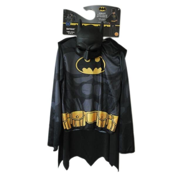 Kit med top och Batman-mask för barn - Svart Svart