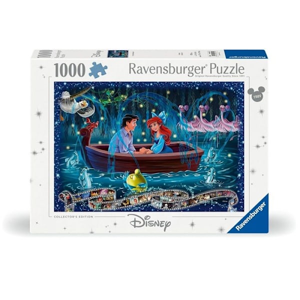 Pussel - RAVENSBURGER - Den lilla sjöjungfrun - 1000 bitar - 70 x 50 cm - Antistress Vit