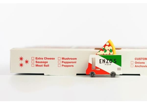 Candylab Toys - Pizza Van - DAM Röd