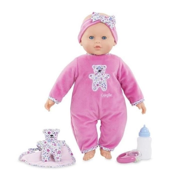 Stor interaktiv Lucille babydocka - COROLLE - Mon Grand Poupon - 42cm - Från 2 år Rosa