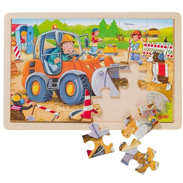 GoKi Inlay Puzzle Byggplats
