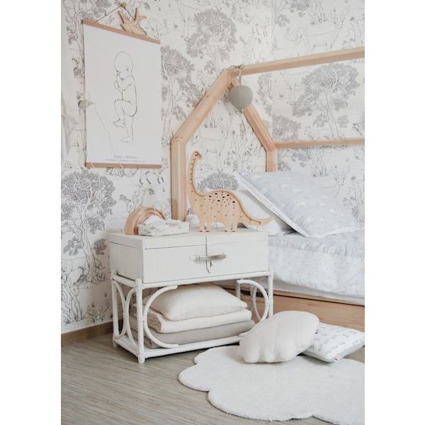 Little Lights - Diplodocus Night Light Lampa naturligt trä Beige